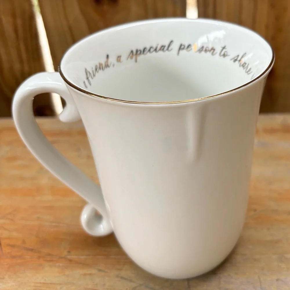 Williams Sonoma Brides Maid XO 14oz Porcelain Coffee Mug Bridesmaid Gift